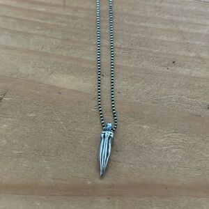 Mignon Faget 16 inch silver ocra necklace